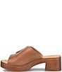 Born Bangle Leather Buckle Platform Slide Sandals - Image 4