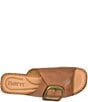 Born Bangle Leather Buckle Platform Slide Sandals - Image 6