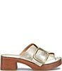 Born Bangle Leather Buckle Platform Slide Sandals - Image 3