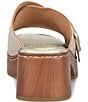 Born Bangle Leather Buckle Platform Slide Sandals - Image 5