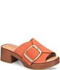 Born Bangle Suede Buckle Platform Slide Sandals - Image 1