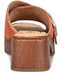Born Bangle Suede Buckle Platform Slide Sandals - Image 3