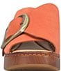 Born Bangle Suede Buckle Platform Slide Sandals - Image 5