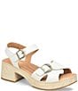 Born Bella Leather Platform Ankle Strap Sandals - Image 1