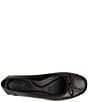Color:Black - Image 6 - Brin Leather Ballerina Bow Flats