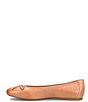 Color:Almond - Image 4 - Brin Leather Ballerina Bow Flats