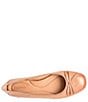 Color:Almond - Image 6 - Brin Leather Ballerina Bow Flats