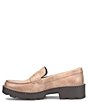 Color:Sabbia Taupe - Image 4 - Carrera Leather Lug Sole Platform Penny Loafers