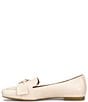 Color:Bone White - Image 4 - Carrine Bow Detail Leather Slip-On Loafers