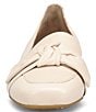 Color:Bone White - Image 5 - Carrine Bow Detail Leather Slip-On Loafers