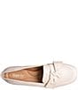 Color:Bone White - Image 6 - Carrine Bow Detail Leather Slip-On Loafers