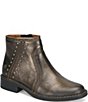 Born Cincy Studded Metallic Leather Booties - Image 1