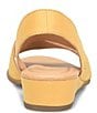 Color:Sunflower Yellow - Image 3 - Crista Leather Wedge Sandals