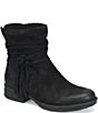 Born Cross Distressed Leather Fringe Booties - Image 1