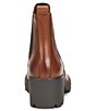 Color:Cuero Brown - Image 3 - Graci Leather Chelsea Platform Booties
