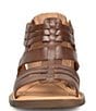 Color:Nut Brown - Image 5 - Harmel Leather Gladiator Sandals