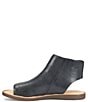 Color:Black - Image 4 - Hazle Side Zip Flat Sandals