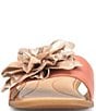 Born Hibiscus Leather Flower Ornament Flat Slides - Image 5