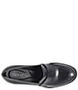 Color:Black - Image 6 - Holliston Leather Penny Loafer Pumps