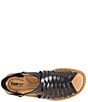 Color:Black - Image 6 - Ida Leather Huarache Sandals