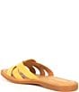 Color:Yellow - Image 3 - Isabella Banded Flat Slide Sandals
