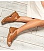 Color:Brown - Image 8 - Iwa Criss Cross Banded Leather Sandals