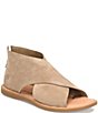 Color:Taupe - Image 1 - Iwa Criss Cross Banded Suede Sandals