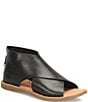Born Iwa Leather Back Zip Flat Sandals - Image 1