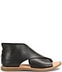 Born Iwa Leather Back Zip Flat Sandals - Image 2