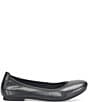 Color:Black - Image 2 - Julianne Leather Slip On Ballet Flats