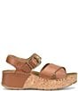 Born Kaiya Leather Platform Cork Wedge Sandals - Image 2