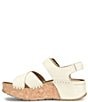 Born Kaiya Leather Platform Cork Wedge Sandals - Image 6