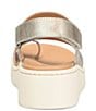 Color:Light Gold - Image 3 - Karsten Leather Banded Toe Loop Sandals