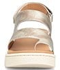 Color:Light Gold - Image 5 - Karsten Leather Banded Toe Loop Sandals