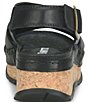 Born Kavala Leather Cork Wedge Sandals - Image 5