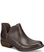 Born Kerri Leather Ankle Block Heel Booties - Image 1