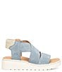 Born Kirby Suede Platform Wedge Sandals - Image 2
