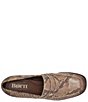 Born Lora Snake Print Suede Block Heel Penny Loafer Pumps - Image 6