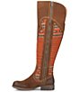 Born Lucero Leather Woven Wool Over-the-Knee Boots | Dillard's