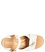 Color:Ivory White - Image 6 - Marchelle Leather Platform Wedge Sandals