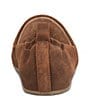 Color:Brown/Rust - Image 3 - Margarite II Suede Wool Blanket Slip On Flats