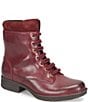 Born Mckenna Leather Lace Up Combat Booties - Image 1