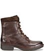 Born Mckenna Leather Lace Up Combat Booties - Image 4
