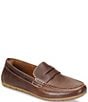 Color:Brown - Image 1 - Men's Andes Leather Penny Loafers