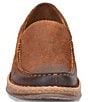 Color:Brown - Image 5 - Men's Baylor Distressed Leather Slip-Ons