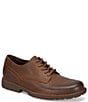 Color:Brown - Image 1 - Men's Briggs Leather Oxfords