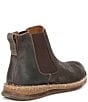 Color:Dark Grey - Image 2 - Men's Brody Destressed Leather Chelsea Boots