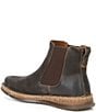 Color:Dark Grey - Image 3 - Men's Brody Destressed Leather Chelsea Boots