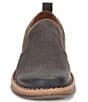 Color:Concrete - Image 5 - Men's Bryson Distressed Leather Slip-Ons