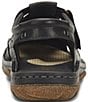 Color:Black - Image 3 - Men's Cabot III Leather Fisherman Sandals